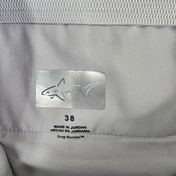 Men's Light Gray Greg Norman Performance Shorts 9.5" Inseam Size 38 - Picture 5 of 11